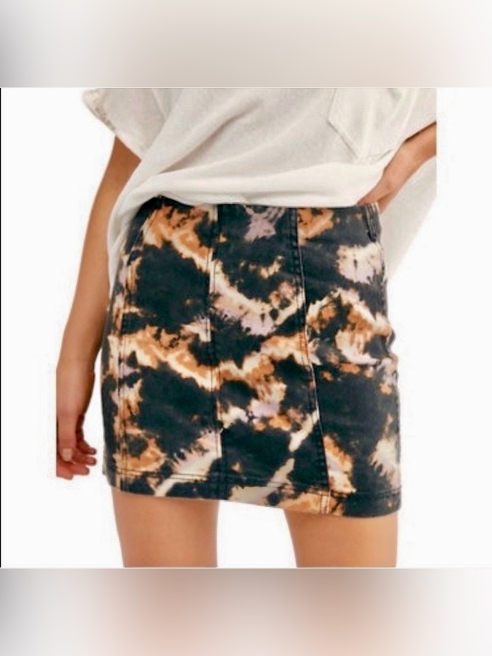 Free People “Modern Femme” Tie-Dye Mini Skirt!